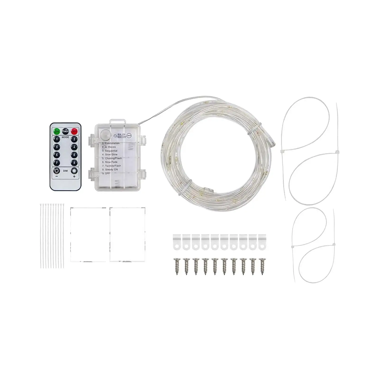 

Светодиодный баскетбольные лампы для обруча, длина 16 футов, 8 светильник режимов, 100 осветительных полос с дистанционным управлением для уличных баскетбольных игр