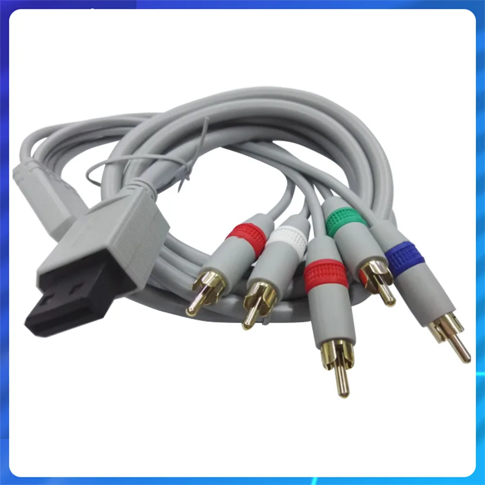 

Компонентный кабель WII 1080P 5RCA кабель для Nintendo Wii AV видео Аудио Кабель 1,8 м Поддержка 1080i / 720p HDTV система AV кабель Шнур
