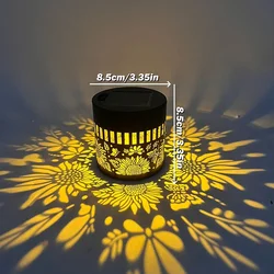 Solar Mandala Wall Light - Outdoor Ambient Decor (Sunflower Warm Light)