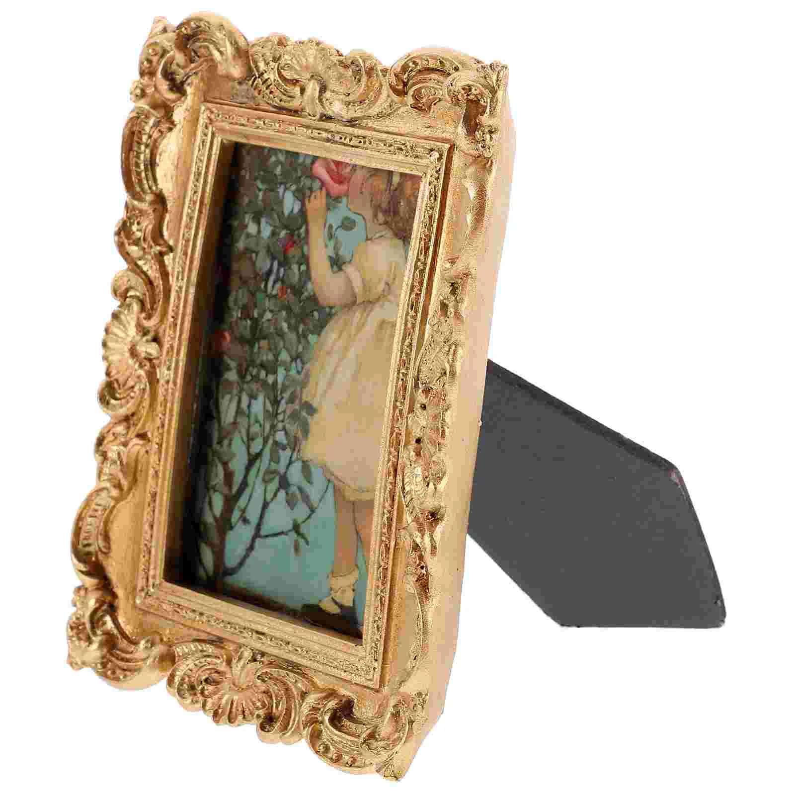 

Frame Resin Photo Display Picture Small Table Tabletop Vintage Wall Decor