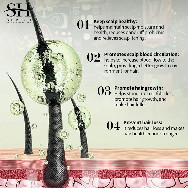 Herbal Hair Growth Oil and Scalp Massager Set