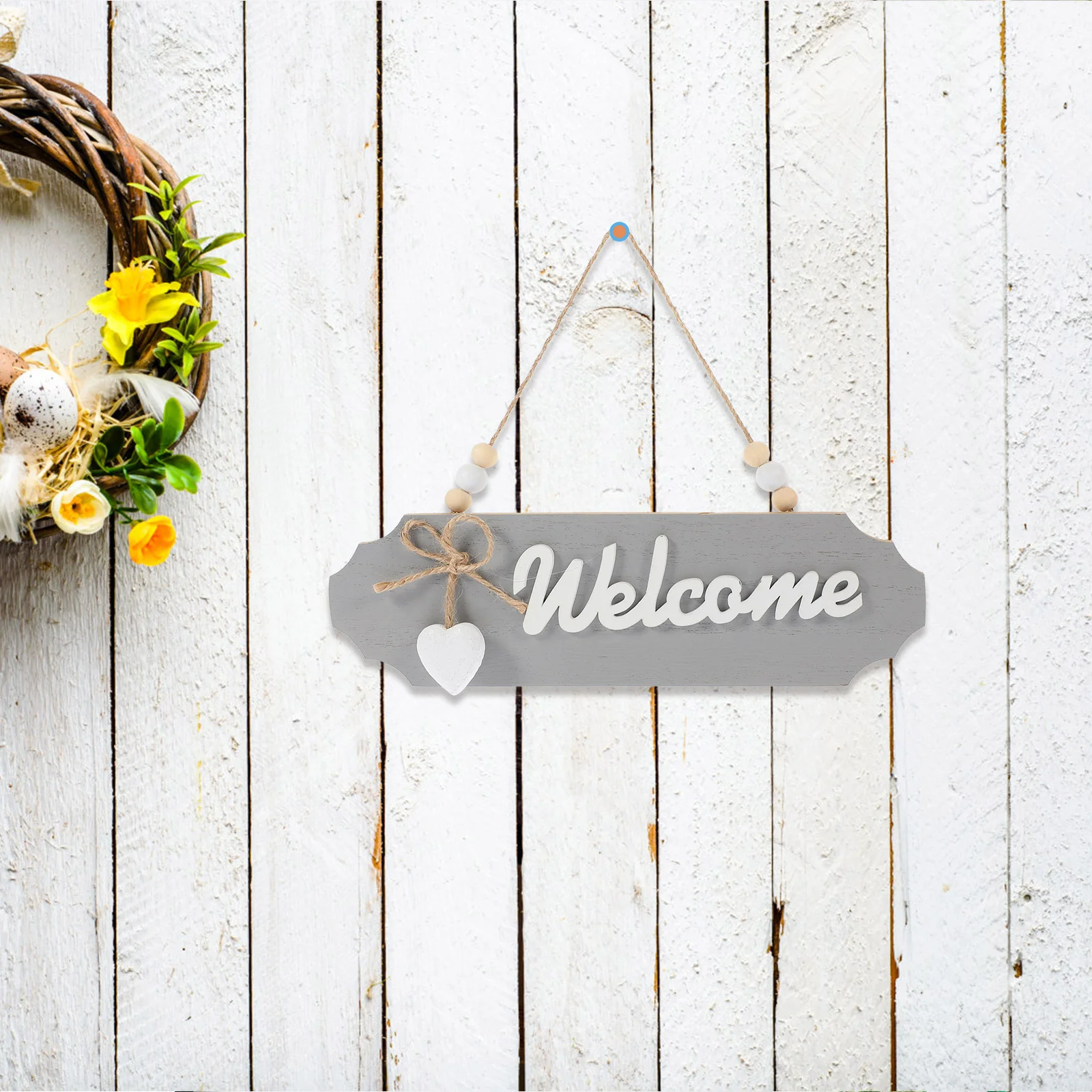 

Double Sided Store Sign Door Decorations Hanging Outdoor Porch Home Rustic Crafts for Front outside Tips Welcome
