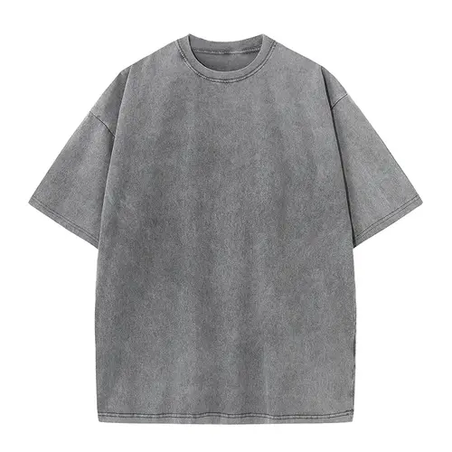 100% Cotton T-shirt, Free Customization of Your Own Logo, Urban Trend Retro Short-sleeved T-shirt, European and American Size T- - Image 12