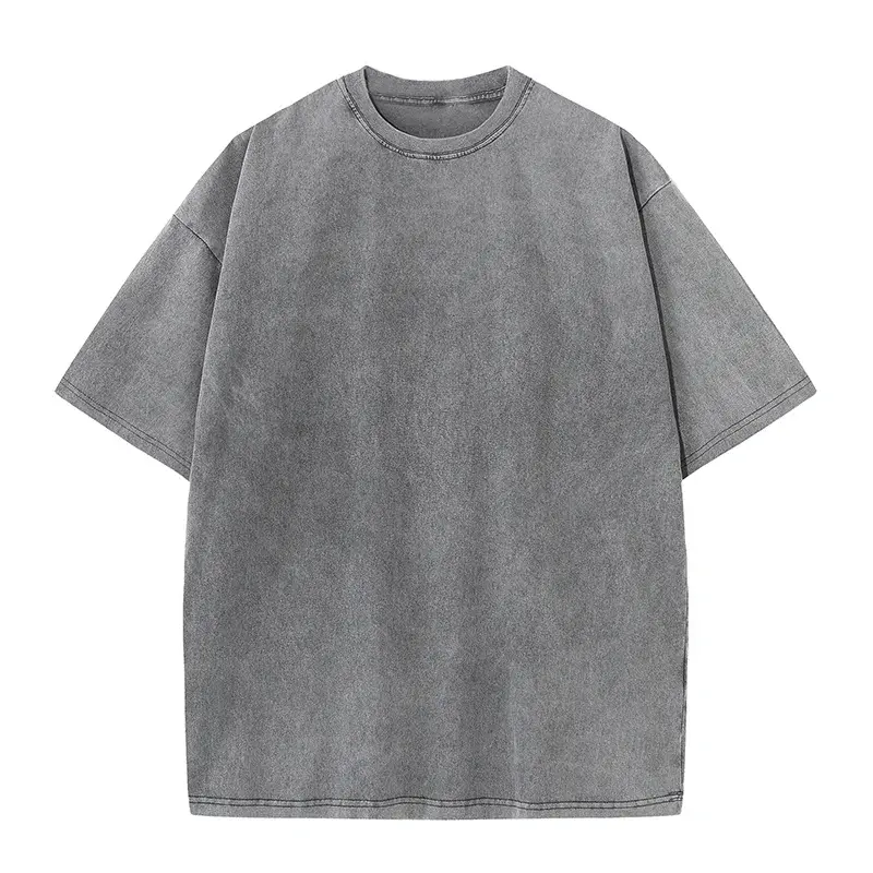 100% Cotton T-shirt, Free Customization of Your Own Logo, Urban Trend Retro Short-sleeved T-shirt, European and American Size T- - Image 12