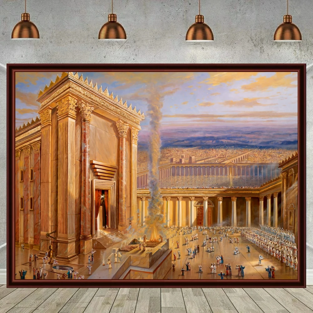 Wailing Wall Jerum 다이아몬드 페인팅, 5D 풀 드릴 키트, 크로스 스티치 다이아몬드 모자이크, 유대인 기독교 홈 데코, DIY 선물