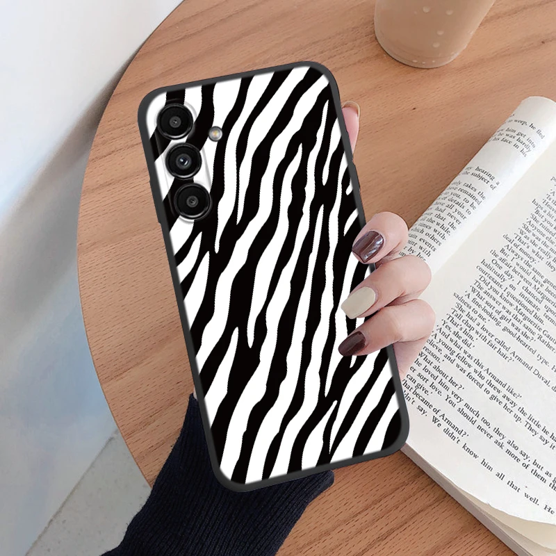 Leopard Print Pattern Soft Silicone Protective Phone Case for Samsung Galaxy A14 5G