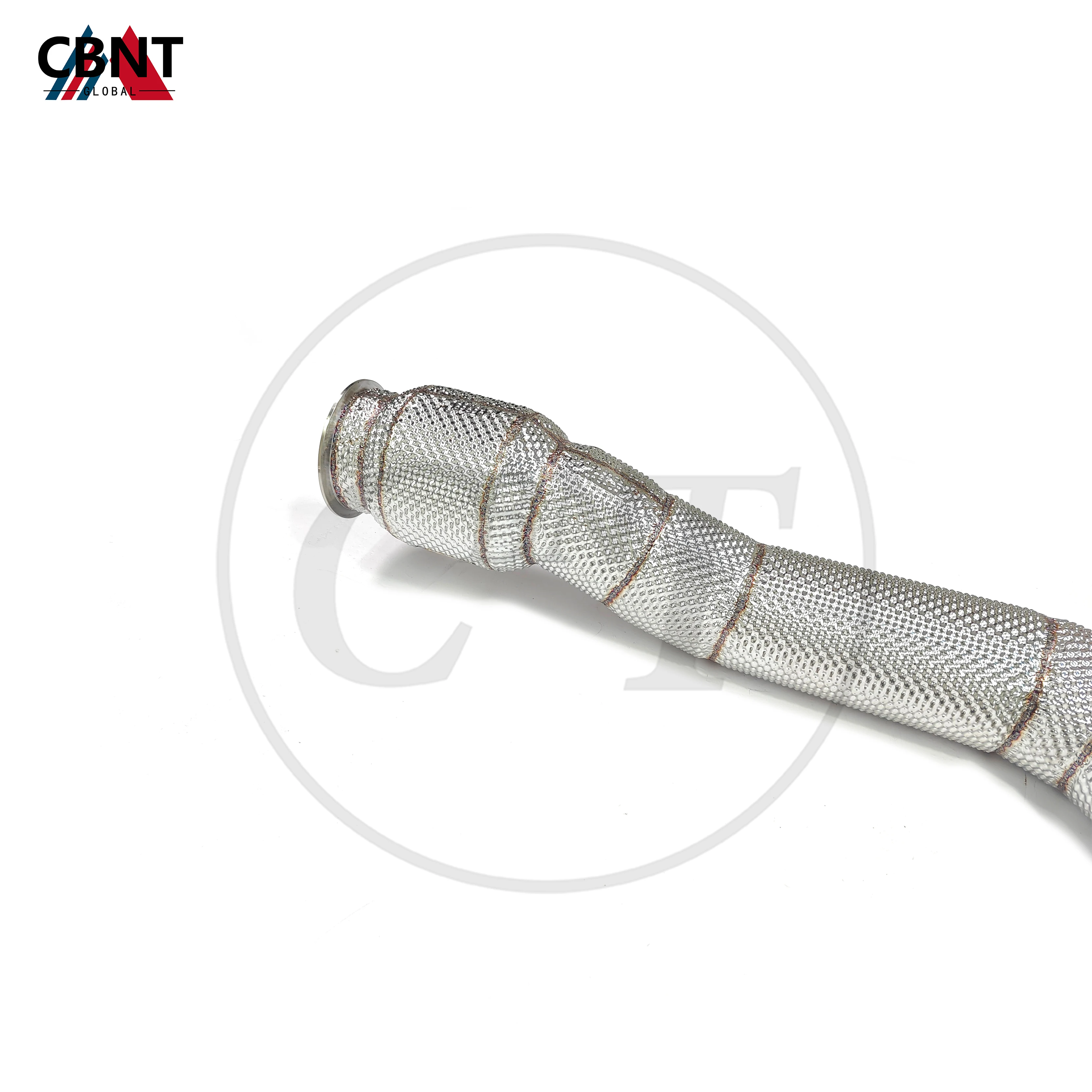 CBNT Exhaust System with Heat Shield SS304 Exhaust-pipe with Catalytic Converter Downpipe for Porsche 718 Boxster Cayman