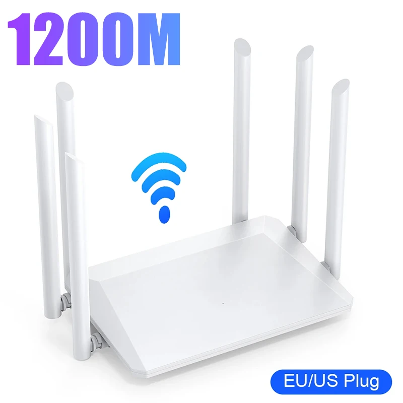 Signal Router Zkt Price 1200M Wireless Router External Antenna Modem Router Wide Coverage WiFi ...