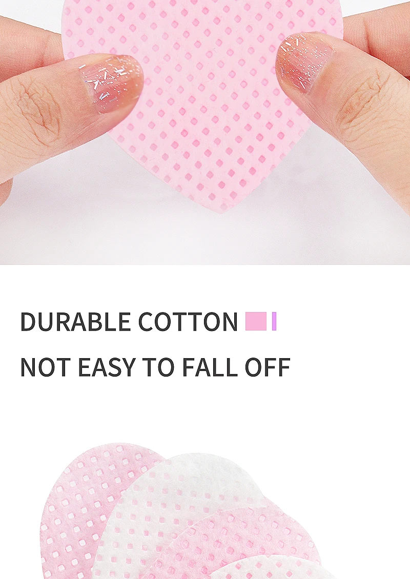 200 Stück fusselfreie Einweg-Baumwolltücher aus Papier für Wimpernverlängerung, Kleberentferner, Reinigungstücher, Kosmetik, Make-up-Werkzeuge – Detail 5
