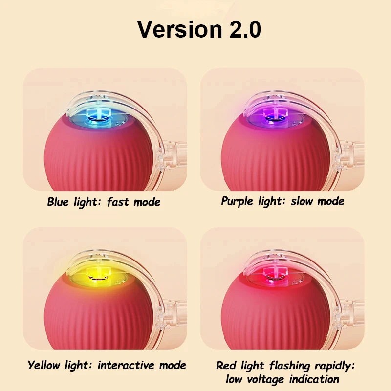 Interactive Cat Toys Ball Automatic Rolling Rechargeable Smart Obstacle Avoid Running Toys for Energetic Indoor Cats 15 S1b71f5fac3fe413e8c5f207f88e4fa385
