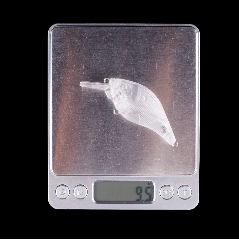Hanlin 7,5 stücke 9,5 cm g unbemalter Angel köder schwimmende künstliche Hartplastik Kurbel köder Rohlinge malen Körper Bass Tackle – Detail 4