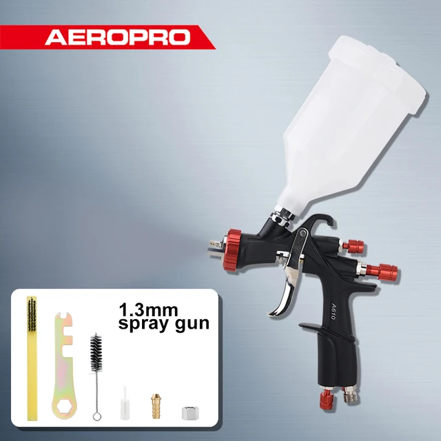AEROPRO LVLP Spray Gun Paint Spray Gun Car Painting Gun Water Based Airbrush A610 1.3mm 1.4mm 1