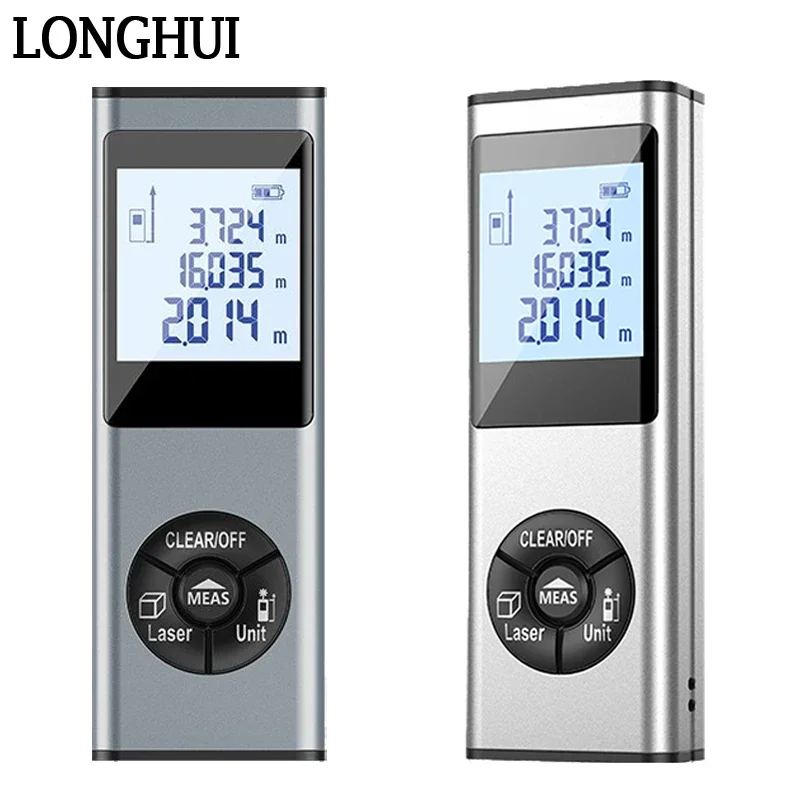 

40m 60m Mini Laser Distance Measure Meter Digital Range Finder Angle Length Measuring Tools Rangefinder Electronic Roulette Tape