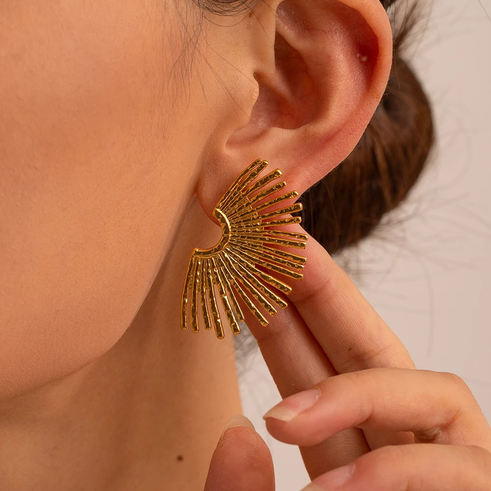 Boucles d’oreilles éventail 🪭 main image 1