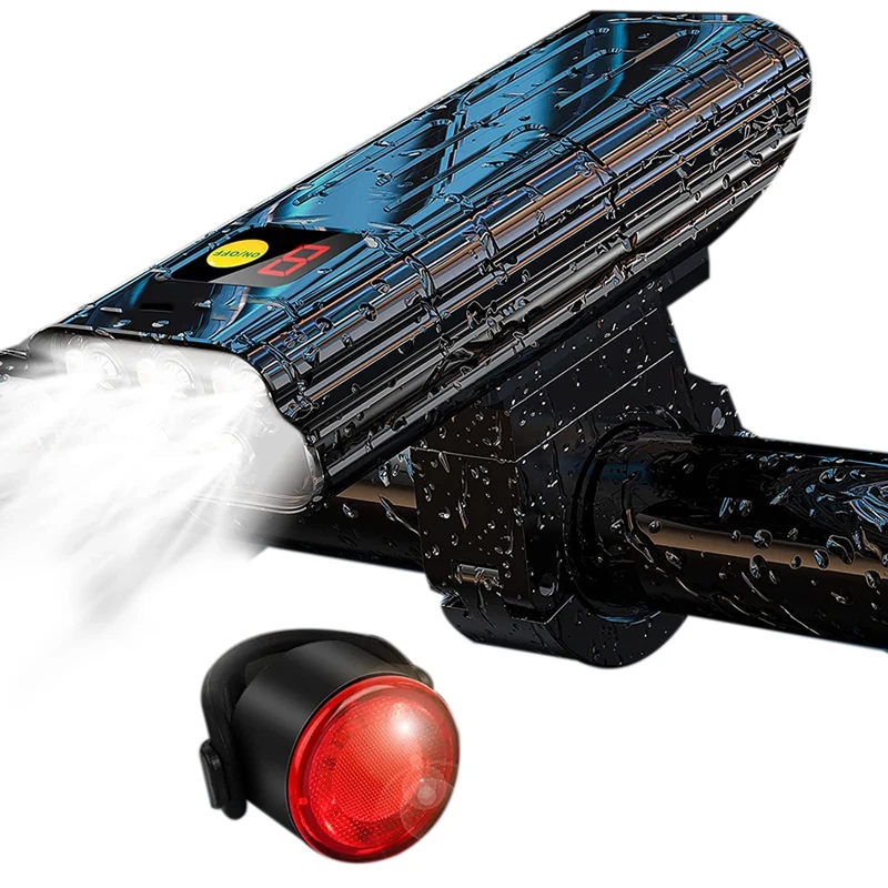 

Суперъяркие велосипедные фары, передние и задние, 7000 люмен, USB перезаряжаемая, яркая, светодиодный, водонепроницаемая фара для велосипеда