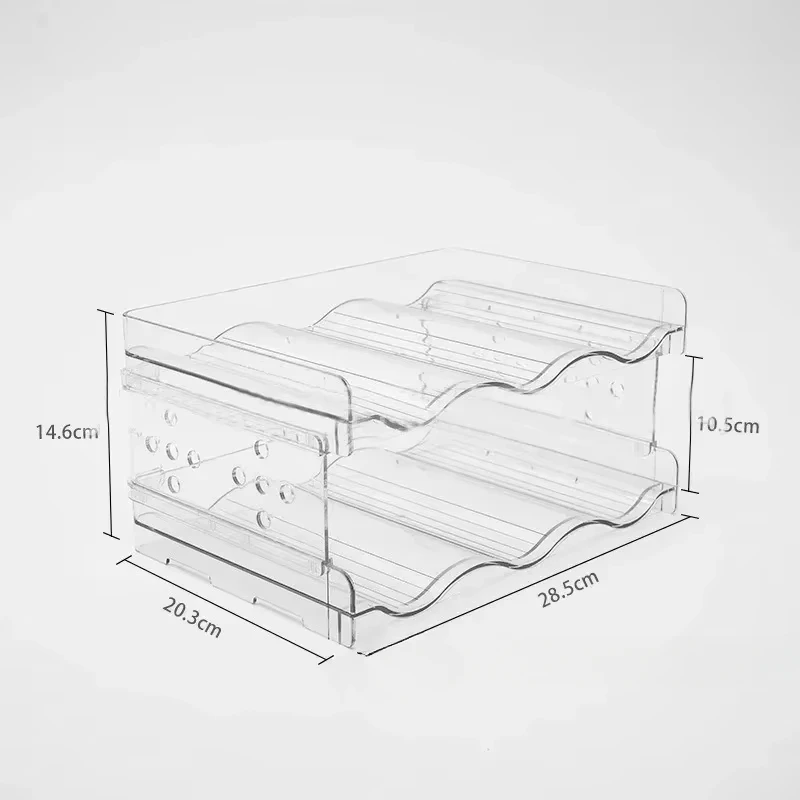 MXTIMWAN Portabottiglie Vino e Acqua Impilabile, Bottigliera e scaffale per 6 bottiglie, Organizar per Bottiglie d'Acqua in Plastica per Piano di Lavoro della Cucina, Armadio
