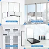 Retractable Adjustable Hanging Three Mirrors Makeup Folding Three Mirrors Three Fold Mirror Spot Portable Cosmetic 4