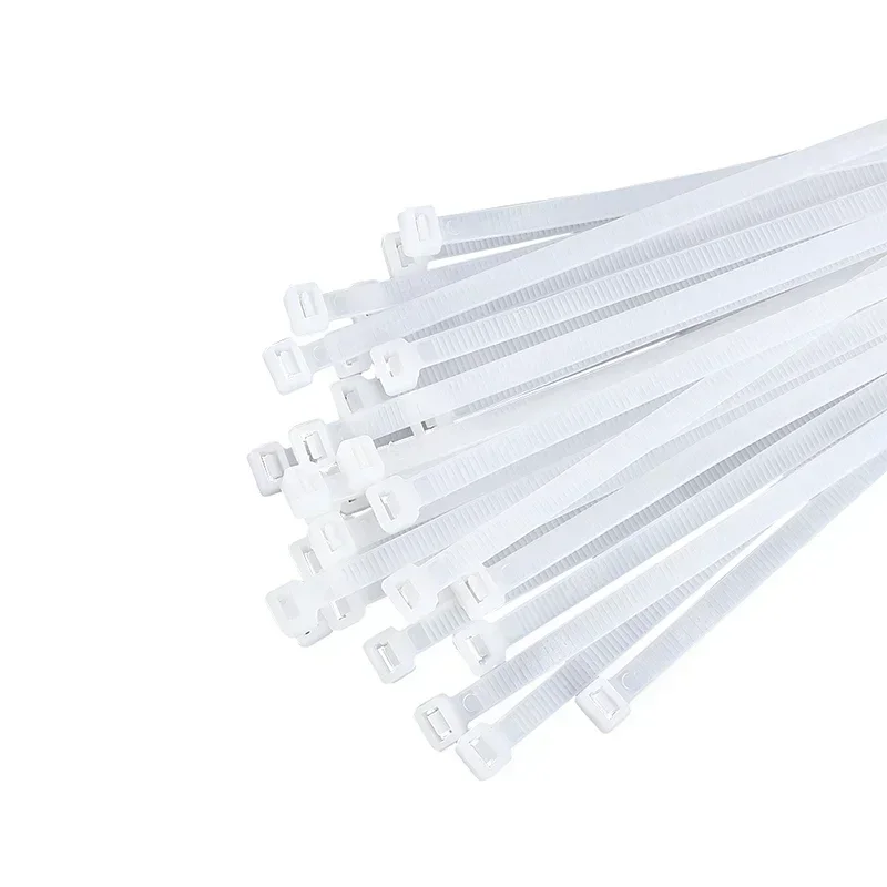 Nylon Cable Ties 1000Pcs Self-locking Plastic White/Black 3*100mm 4*200mm Zip Wraps Strap