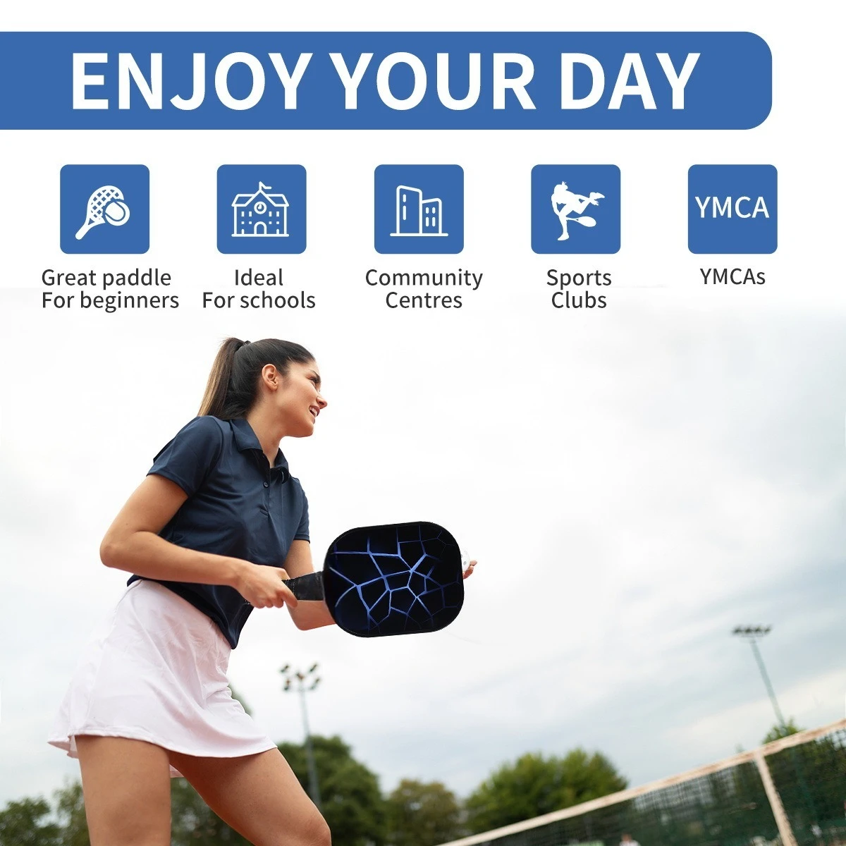 New Carbon Fiber Fiber Pickleball Racket Paddle training Multi-purpose Pick beach tennis racket Pick racket Outdoor sports