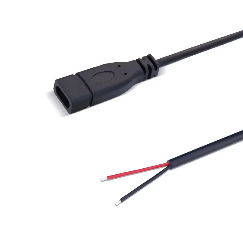 Customizable USB-C Cable with Open Ends - 0.3m, 1m, 2m Lengths Available
