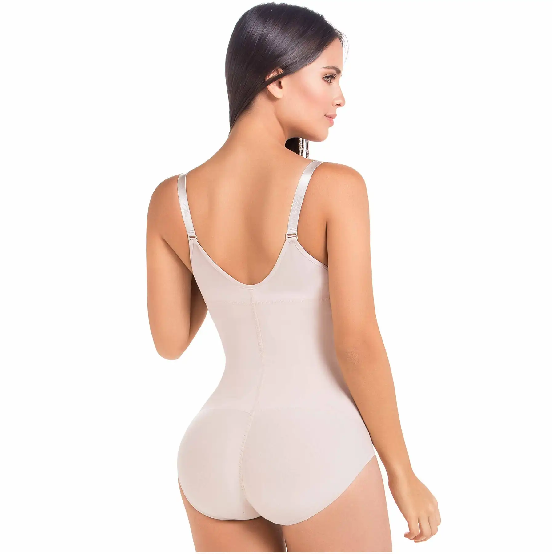 Triangle bodysuit with zipper straps Tummy Control Body Shaper Abdomen Control Double Bodysuit Waist Trainer Butt Lifter Women