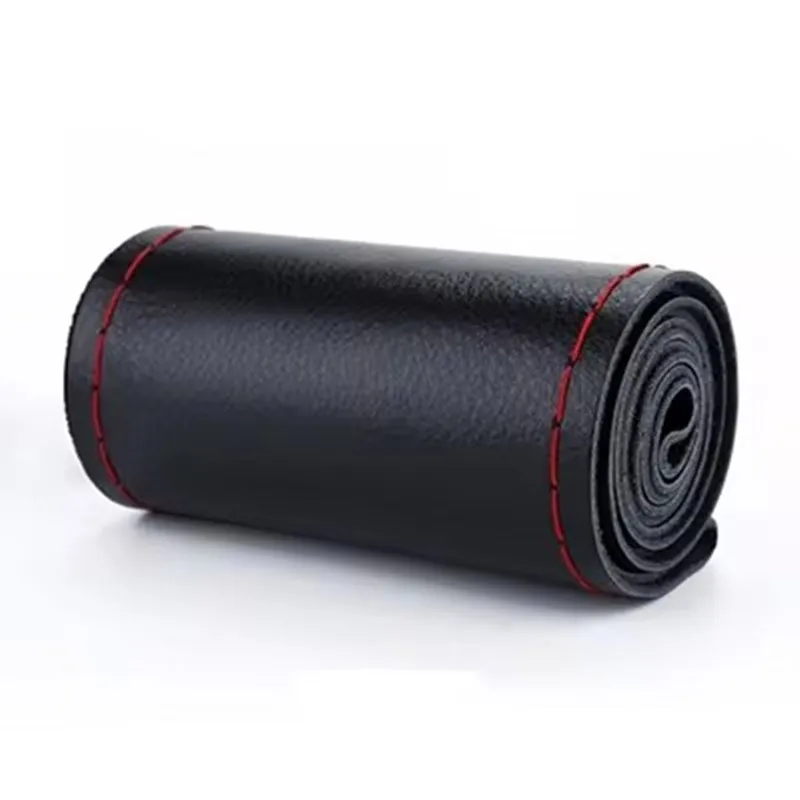 DIY Soft Fiber Leather Steering Wheel Covers Universal braid Car steering-wheel With Needles And Thread Interior accessories steering wheel cover