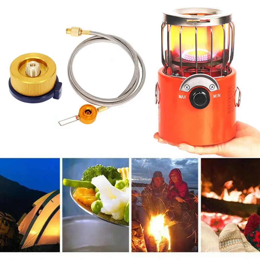 

2 In 1 Portable Propane Heater Stove Outdoor Camping Gas Stove Winter High Efficiency Heating Stove For Fishing Hiking Camp D6V8