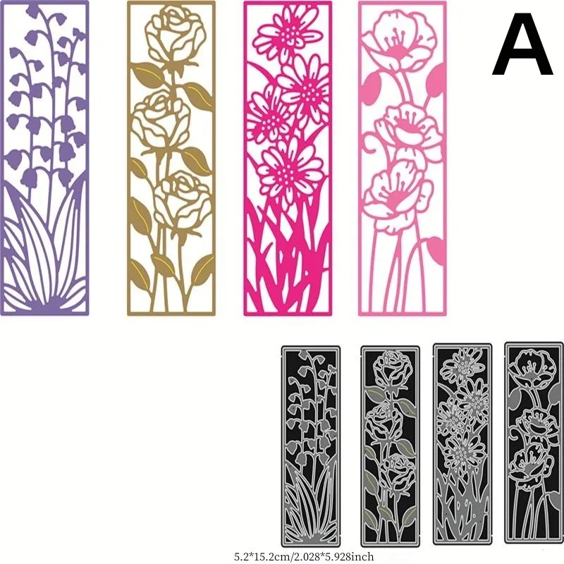 Flower Metal Cutting Dies Stencil Template Die Cut Scrapbooking Embossing Dies Art Decoation Craft Knife Mold