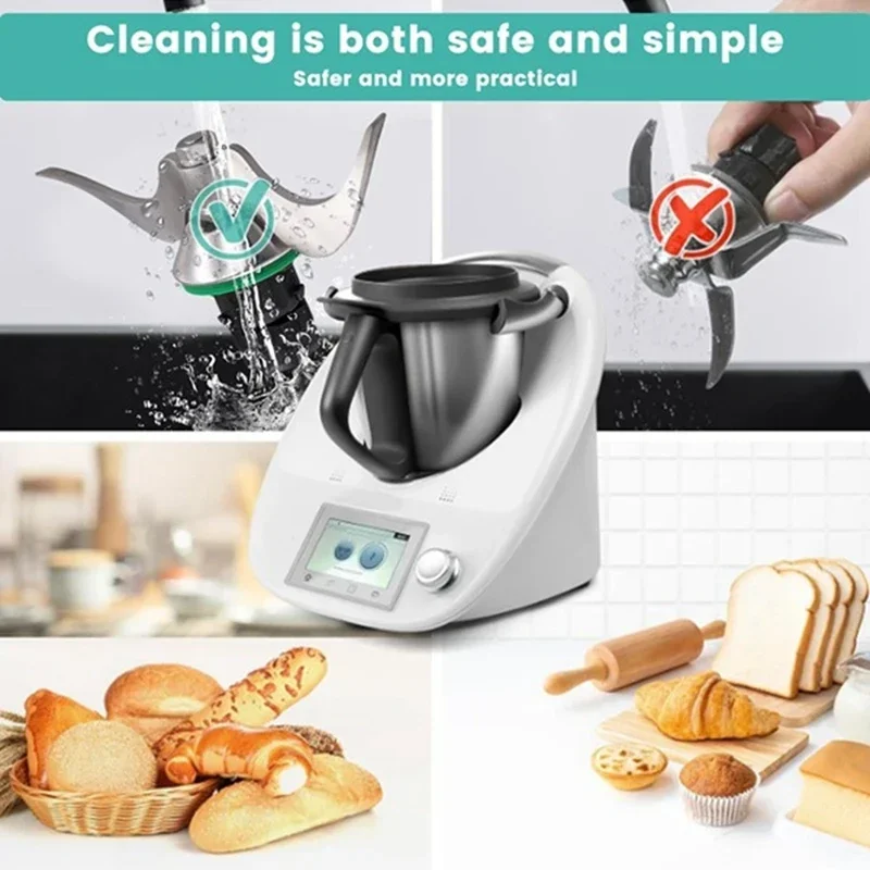 Lame De Mélange En Acier Inoxydable Pour Robot Culinaire Vorwerk Thermomix Tm5 Tm6 87228718