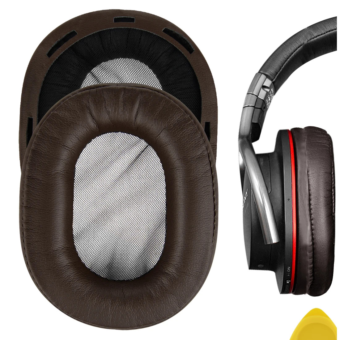 INF Almohadillas Compatibles Con Sony MDR-1A 1ADAC Almohadillas De Repuesto Para Auriculares Marrón 1 Par