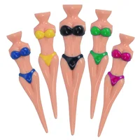 5Pcs Plastic Golf Tees Sexy Bikini Lady Model Golf Ball Holder Practice Training Tee Golf Accessories 1