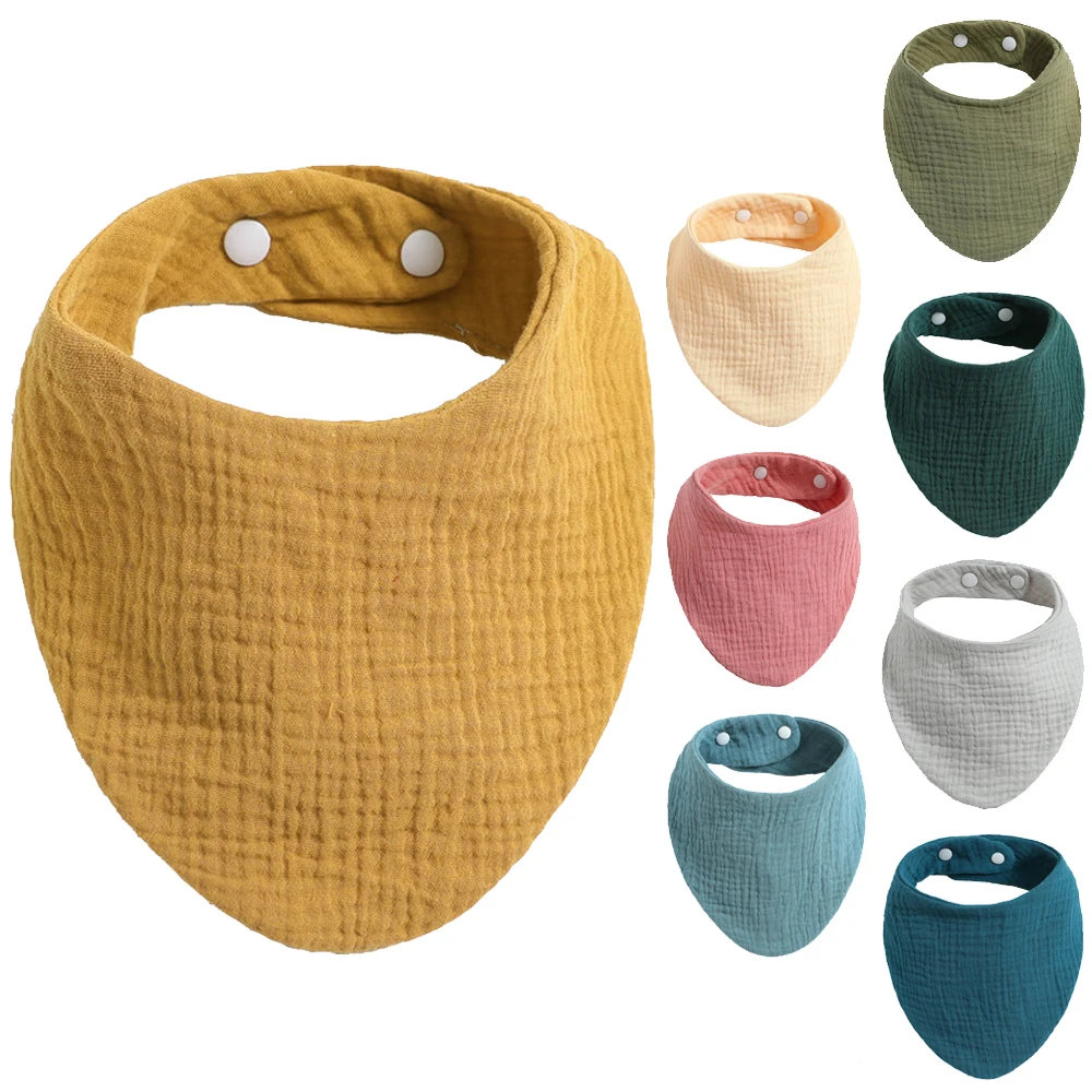 

100% Cotton Baby Bibs Adjustable Triangle Newborns Saliva Towel Toddler Baby Boys Bibs Burp Cloth Scarf Baby Shower Gift