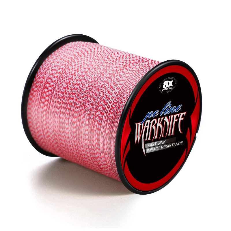 Fishing Line Fishing Tackle Warknife 8 Strands 100M 300M 500M 1000M 1500M 2000M Spot Line PE Multifilamet Braided Fishing Line 6LBs-300LBs Fishing PE Wire