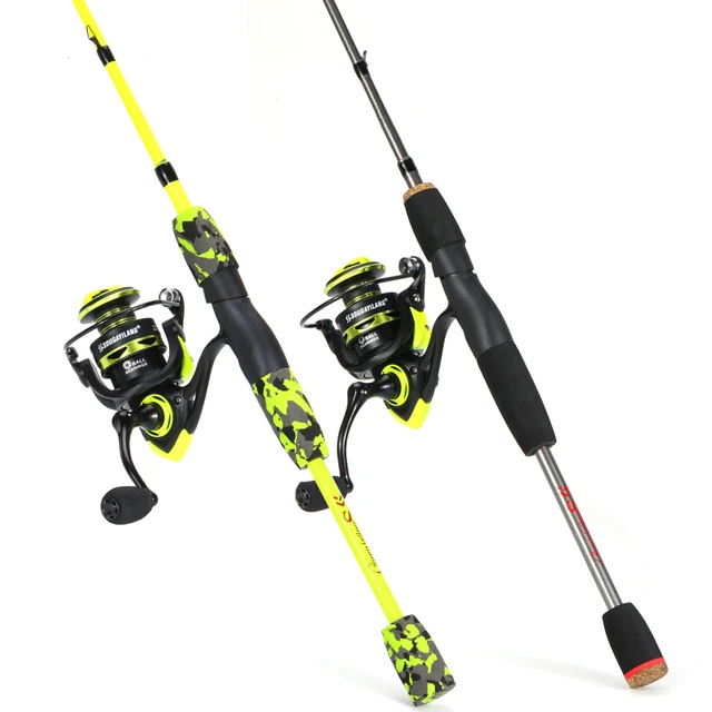 Sougayilang Spinning Rod and Reel Combo Eva Handle 5sections
