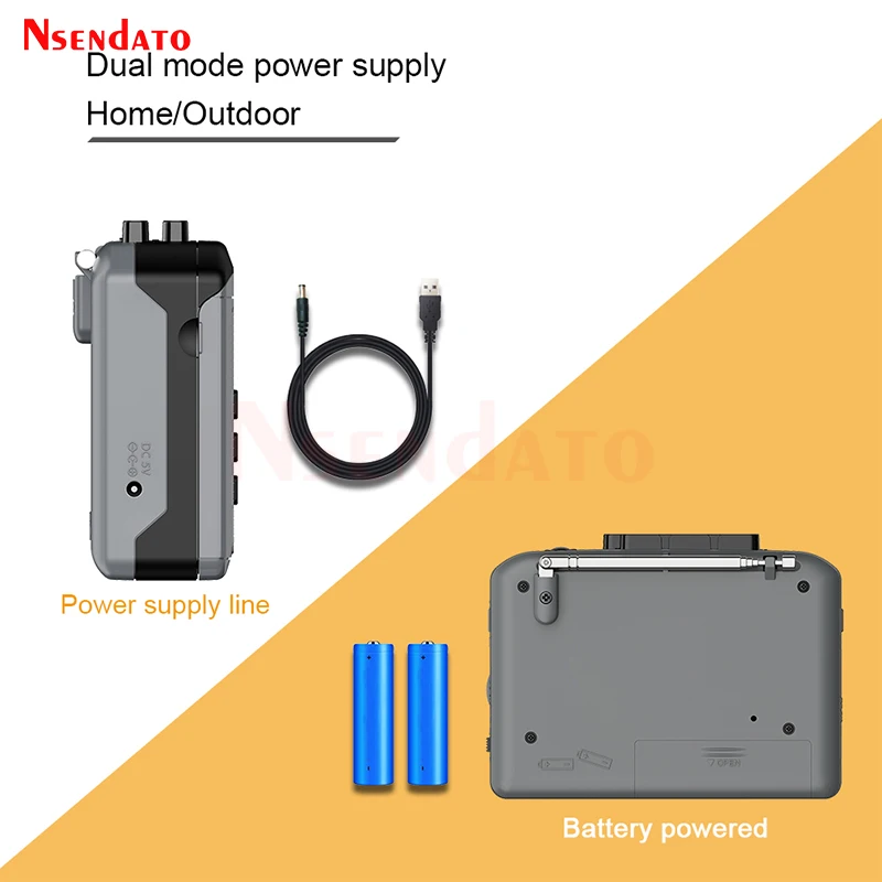 Ezcap234 Original Tape Cassette Player To MP3 Converter With Speaker AM/FM Radio Cassette Recorder To TF Card Audio Capture Card