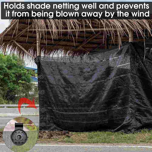 50Db Anti -Madárháló Árnyékolás Háló Napellenző Nettó Klipek Műanyag Újrahasznosítható Újrafelhasználható Napfénybilincsek - Image 5