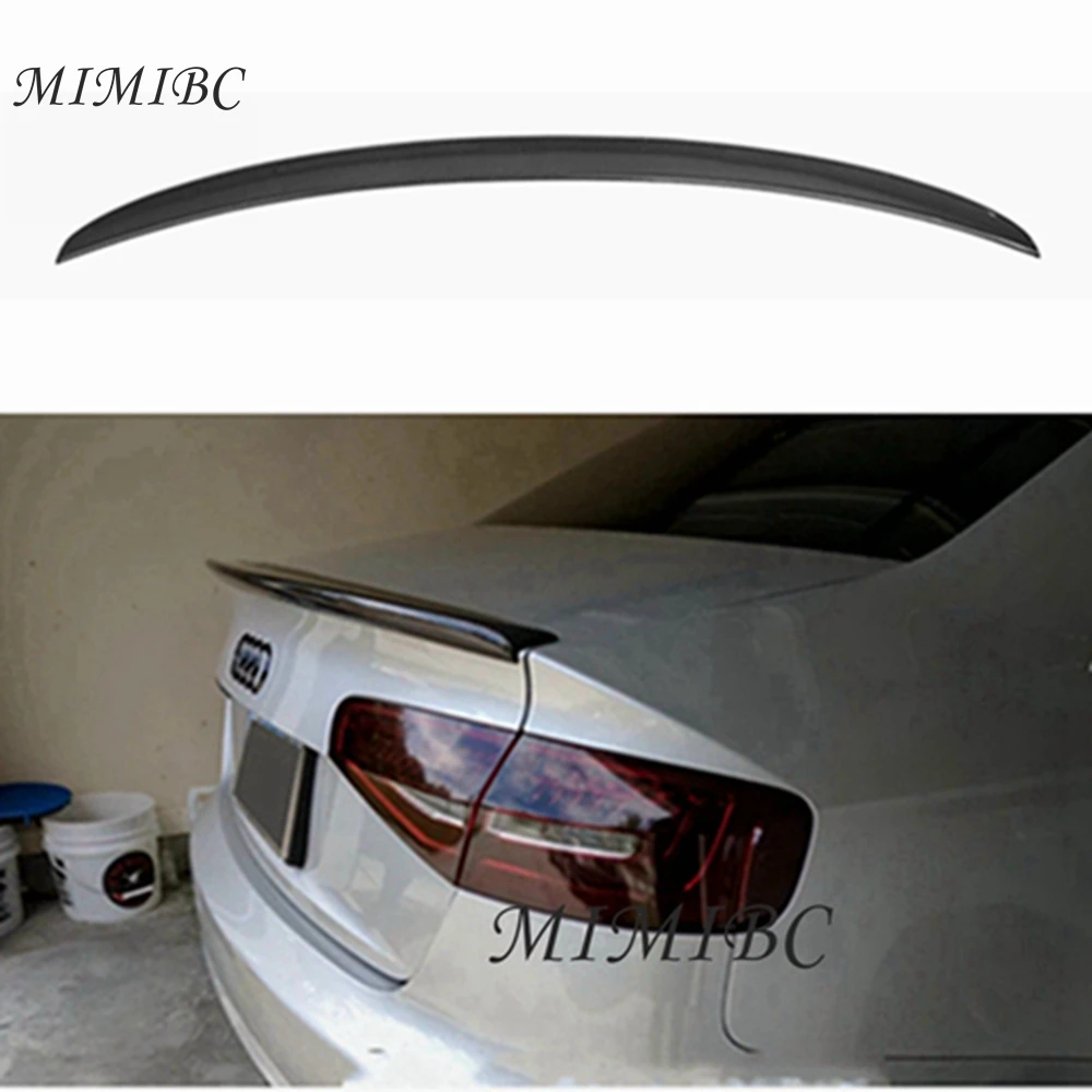

FOR AUDI A4 B8.5 Sedan S Style Carbon fiber Rear Spoiler Trunk wing 2013-2016 FRP Forged carbon