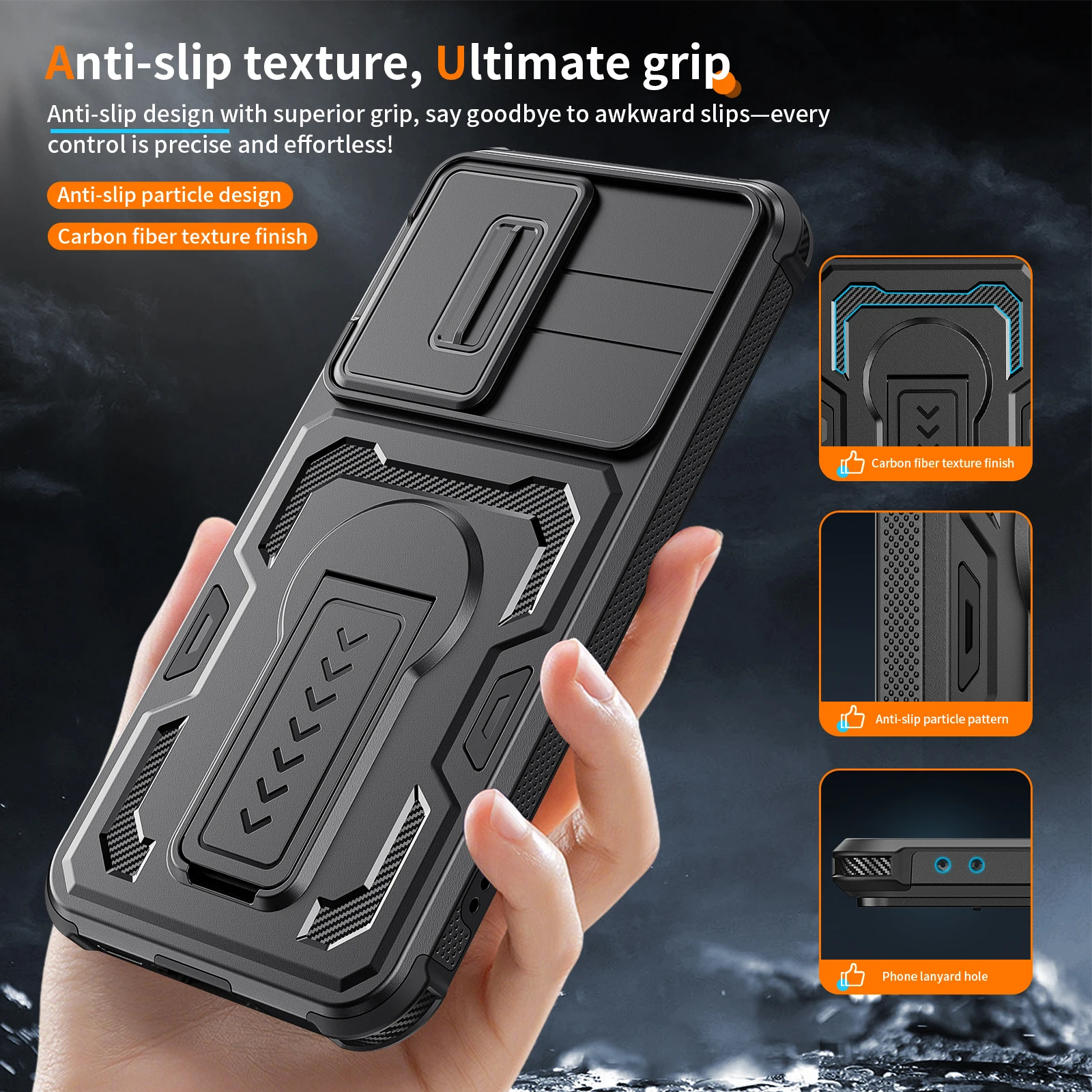 Military Grade Protection Armor Phone Case - Durable Protective Cover and  Capa