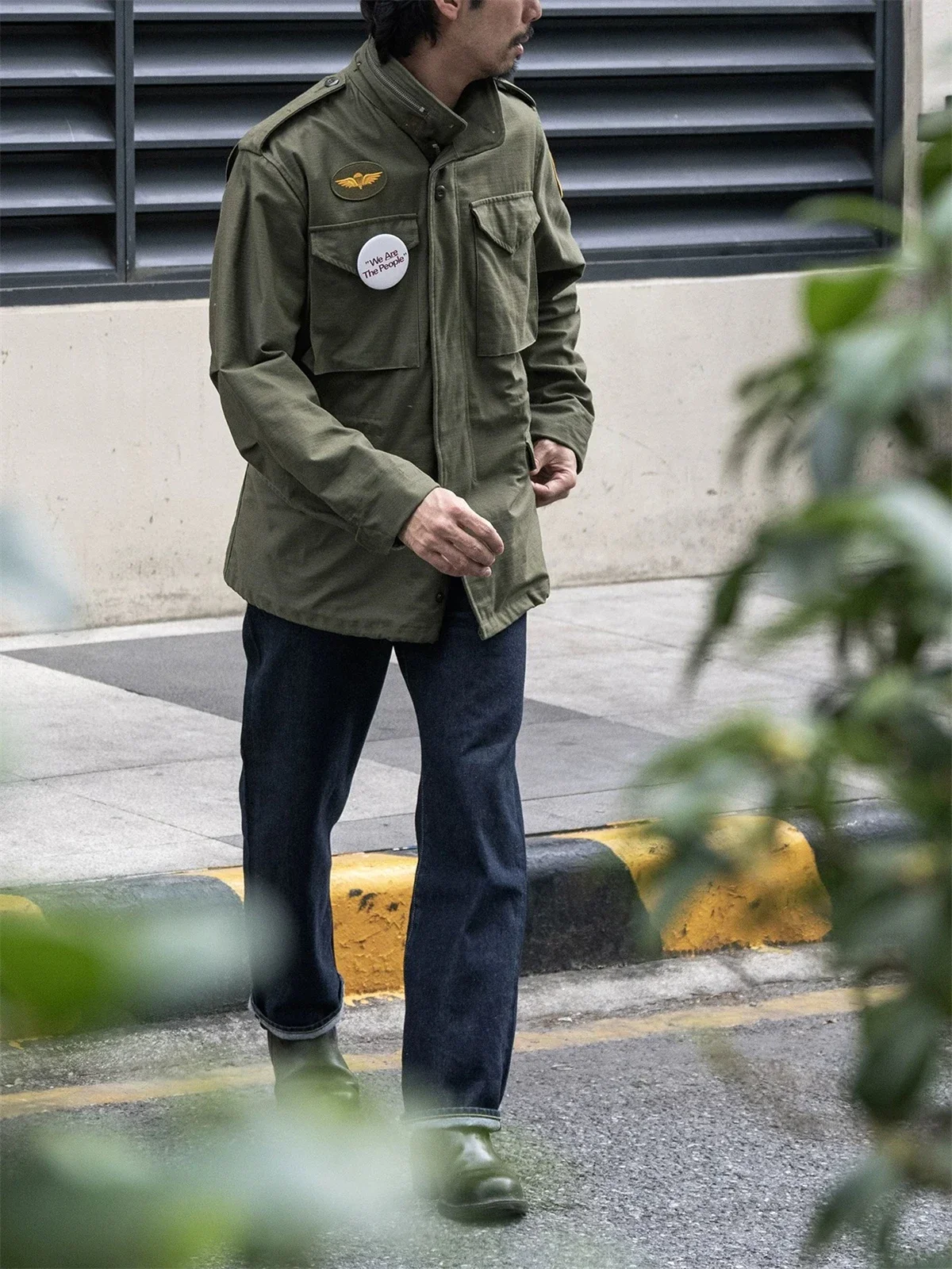 Rugged Bronson 1969 Cotton Nylon Sateen M-65 Field Jacket With Taxi Driver Patches