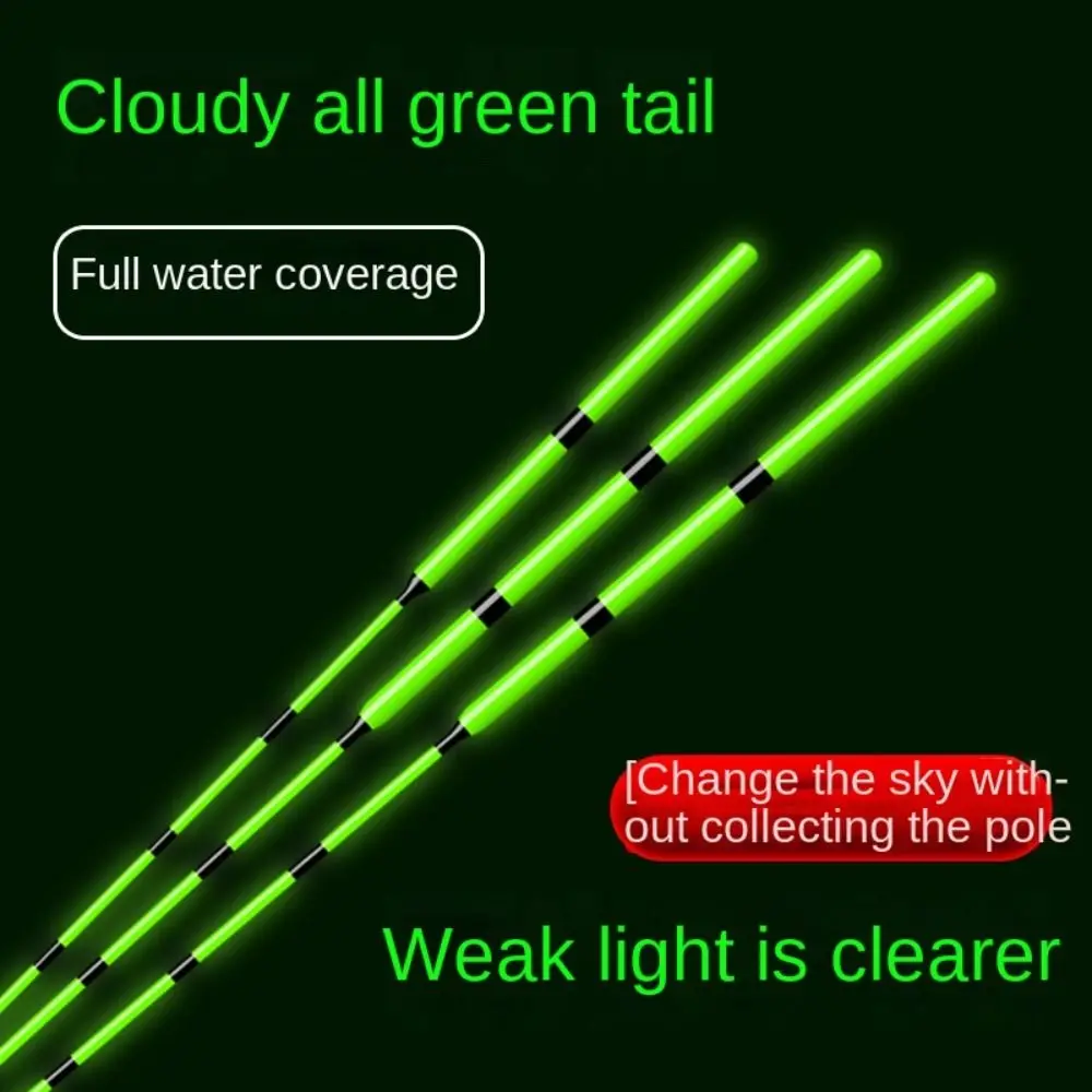 Flotteur leurre triangulaire 2024 pour pêche rocheuse - tube coulissant avec indicateur lumineux sensible