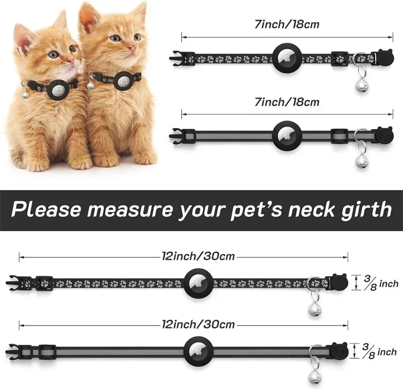 Reflective AirTag Cat Collar 2