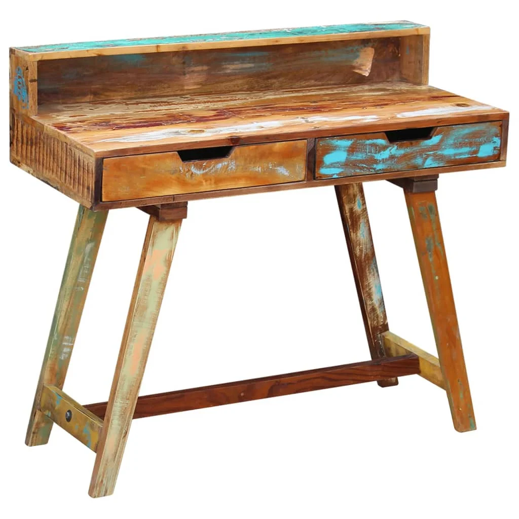 Desk Solid Reclaimed Wood 39.4