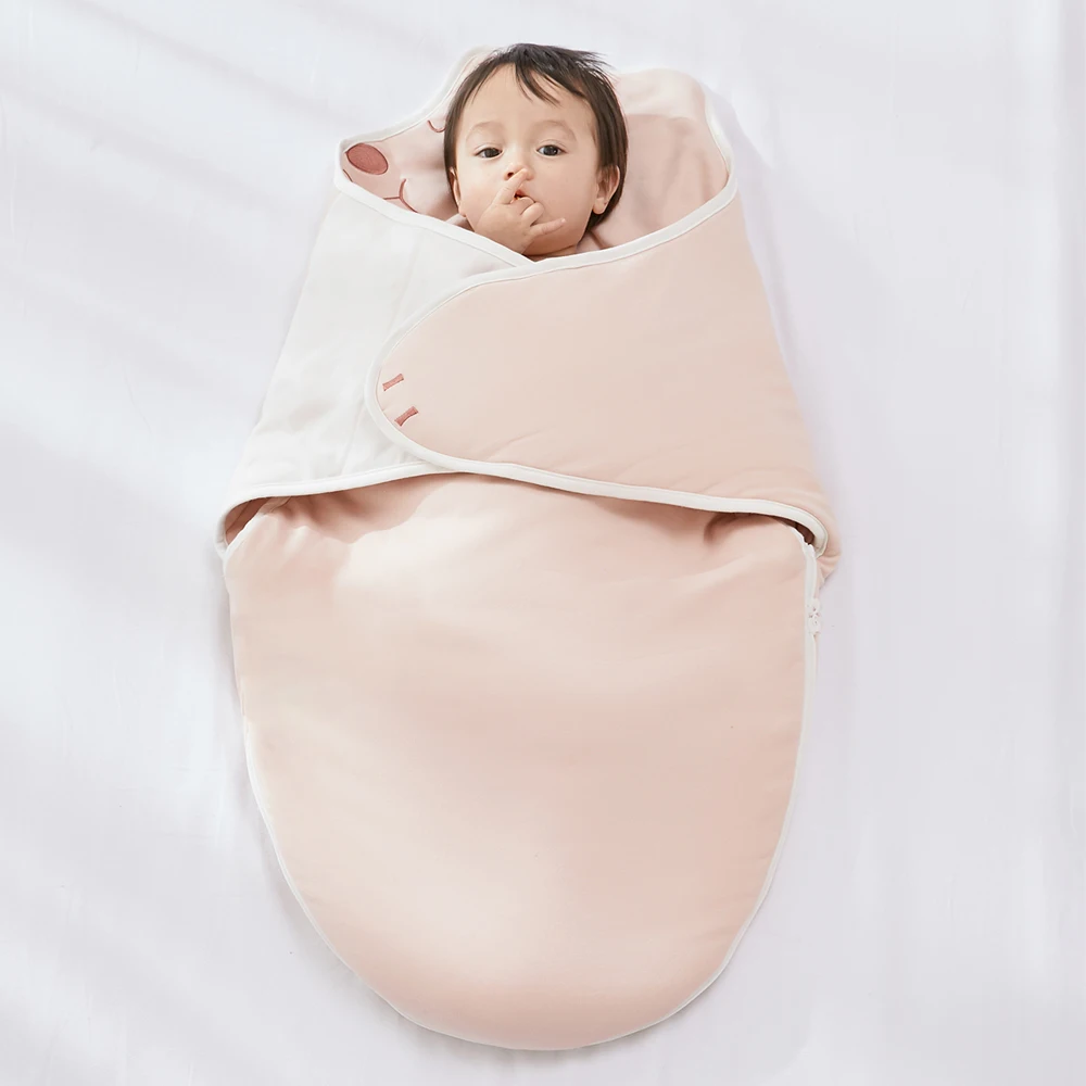 

Baby Swaddling Blanket For Newborn Cartoon Cute Adjustable Sleepwear Anti-Startle Cocoon Infant Wrap Soft Baby Sleeping Bag