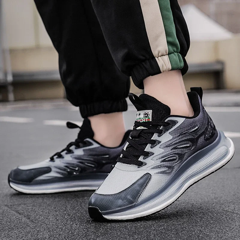 

Кроссовки мужские с круглым носком, Вулканизированная подошва, перекрестная шнуровка, Повседневные Дышащие, подходящие цвета, 2023