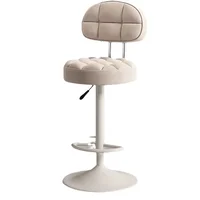 Bar chairs, modern minimalist stools, rotating bar stools, home bar chairs, counter round stools, rotating chairs 5