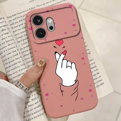 Multicolor Hearts Print Liquid Silicone Soft Shockproof Protective Phone Case - Honor 600 5G (TYP1)