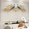 Modern Creative Wall Clock Wall  Peacock Clock Wall Clock Living Room Decoration Home Decor European Light Luxury Silent Clocks 3