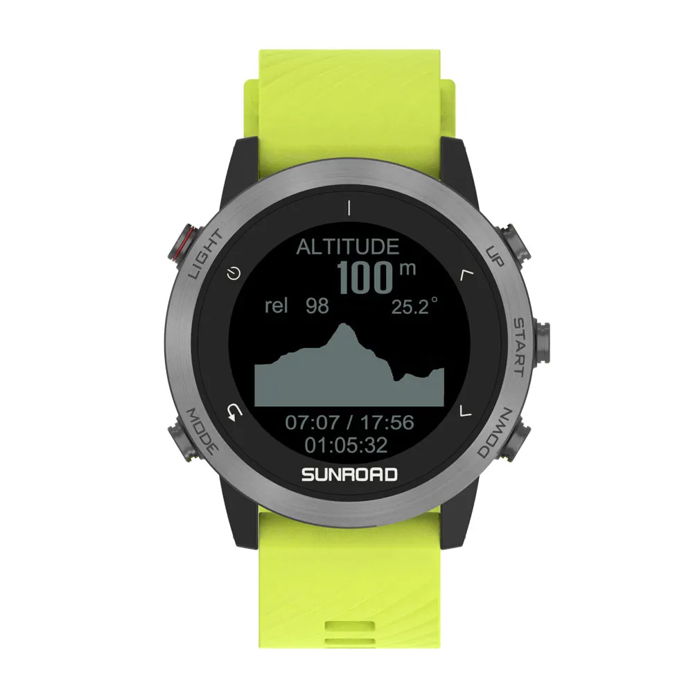 Sunroad 스마트 워치 T5 10ATM GPS 방수 야외 스포츠 다이빙 고도계..