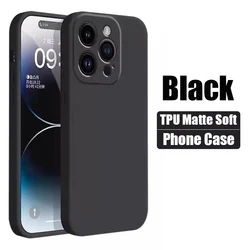 Premium Black Silicone Matte Phone Case - Soft and Luxurious Back Cover for Black Soft Case (For iPhone 13)