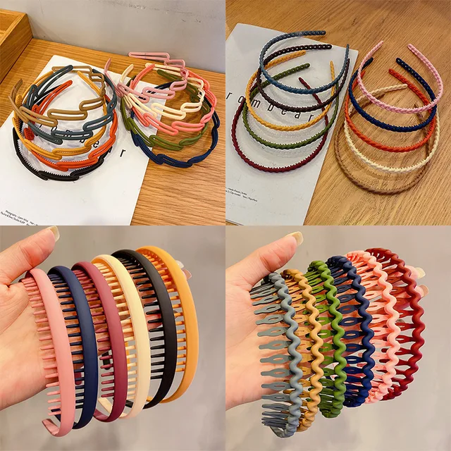 Morandi Color Hair Hoop Female All-Match Press Hair Head Buckle Headband 2